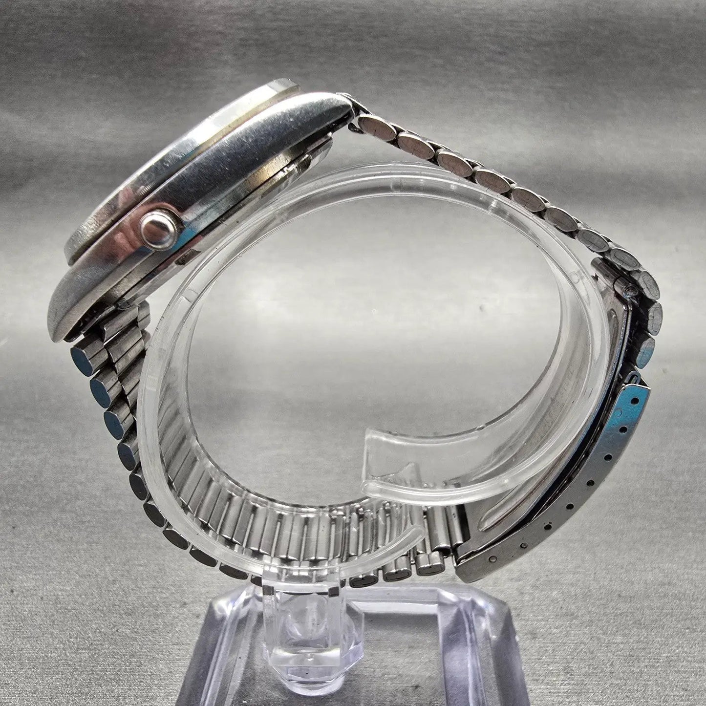 Seiko SQ Railroad Approved Watch Men 34mm White Dial Daydate 8223-8049 New Batt6