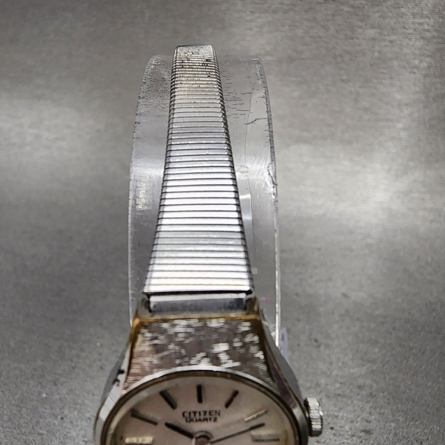 Citizen CQ Watch Women 20mm White Dial Silver Tone Round 4830385 New Batt4