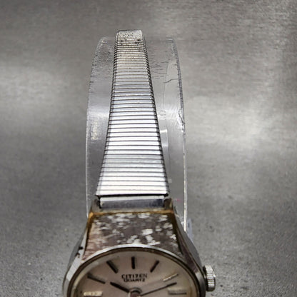 Citizen CQ Watch Women 20mm White Dial Silver Tone Round 4830385 New Batt4