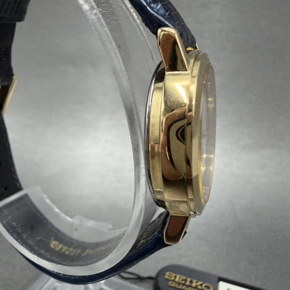Seiko Moonphase Watch Women 26mm White Dial Gold Tone Round 4K220089 NOS NewBat4