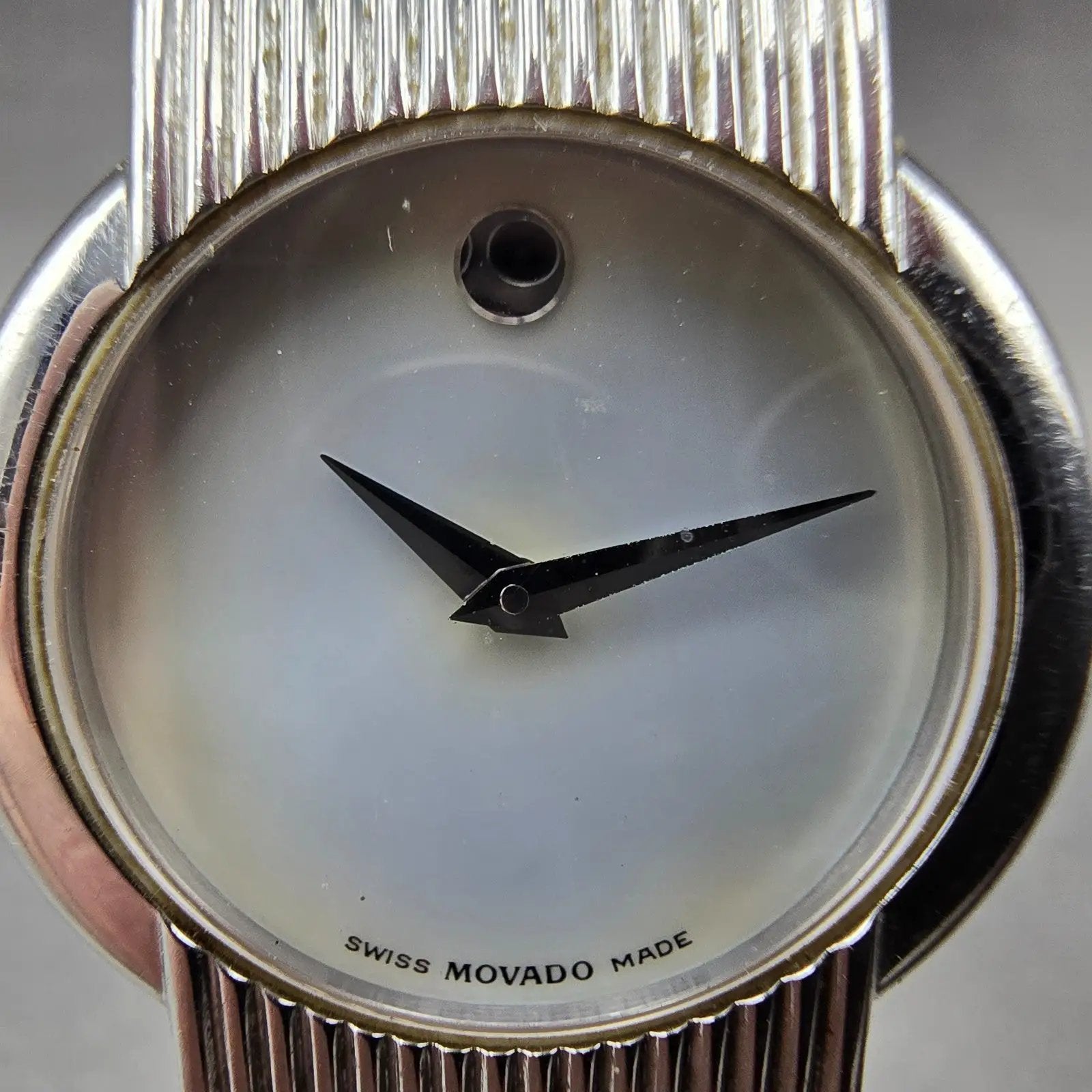 Movado Concerto Watch Women 26mm MOP Dial Silver Tone 84.G4.1842 New Battery1