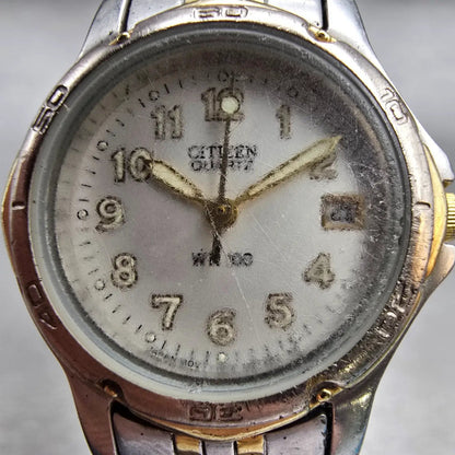 Citizen Watch Women 24mm Silver Dial Two Tone Date Round 1012-S72684 New Battery1