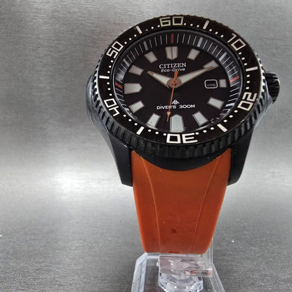 Citizen Eco-Drive Promaster Dive Watch Men 47mm Black Dial Black Date BN0088-03E5