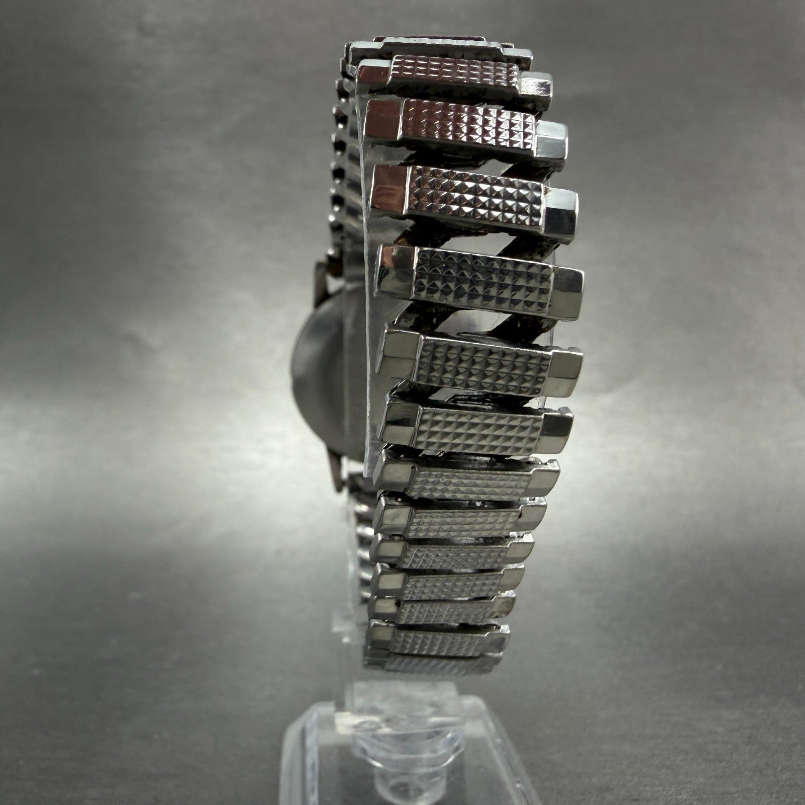 Seiko School Time Watch Men 33mm Silver Dial Silver Tone Manual 6640-9990 PARTS8