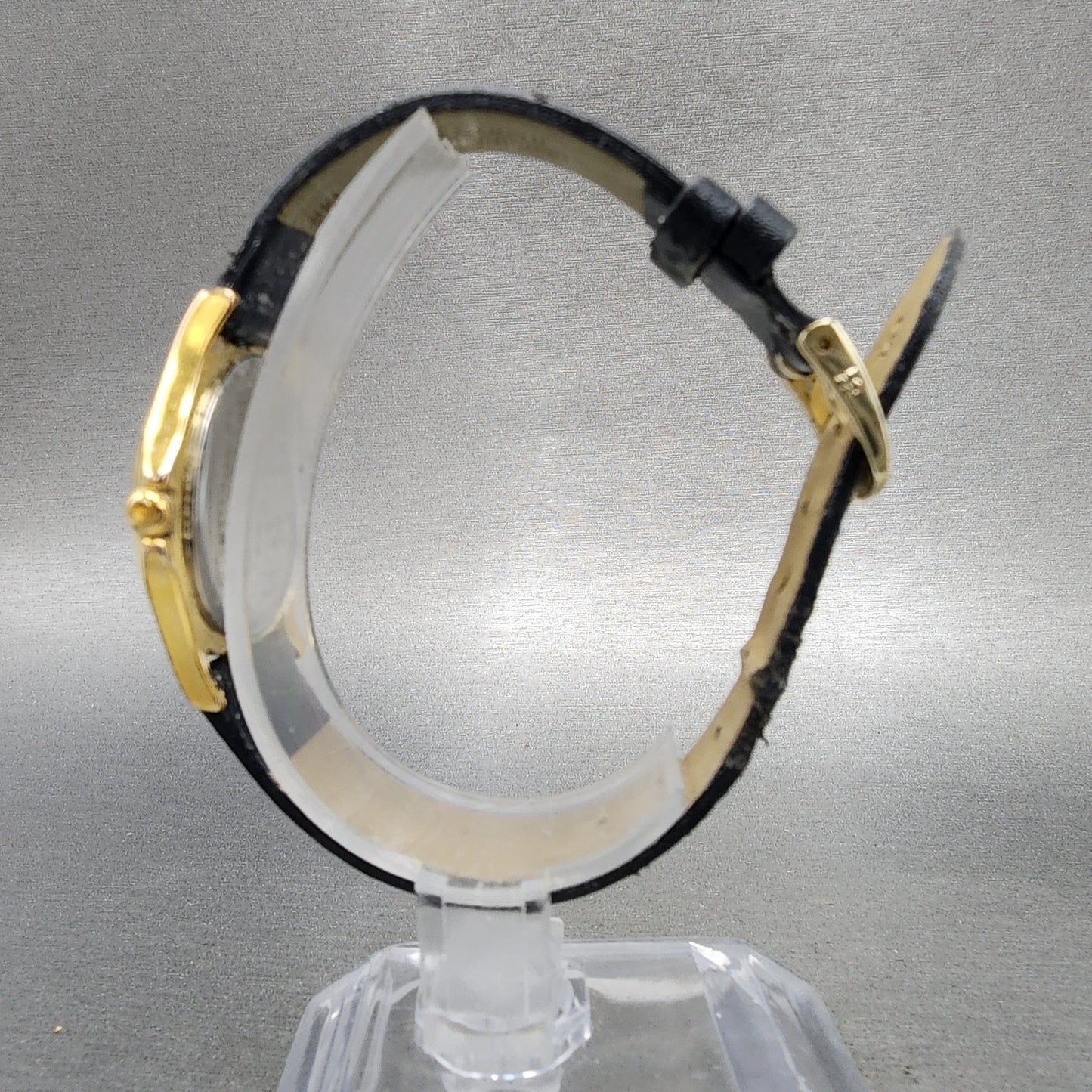 Movado Museum Watch Women 28mm Black Dial Gold Tone Round 87 E4 0823 New Battery6