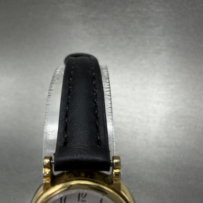 Seiko Watch Women 22mm White Dial Gold Tone Oval Bracelet 7321-6070 New Batt BDG4