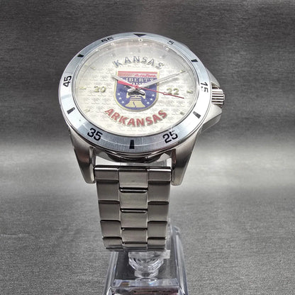 Bulova Caravelle 2022 Liberty Bowl Watch Men 46mm Silver Tone 43B172 New Battery5