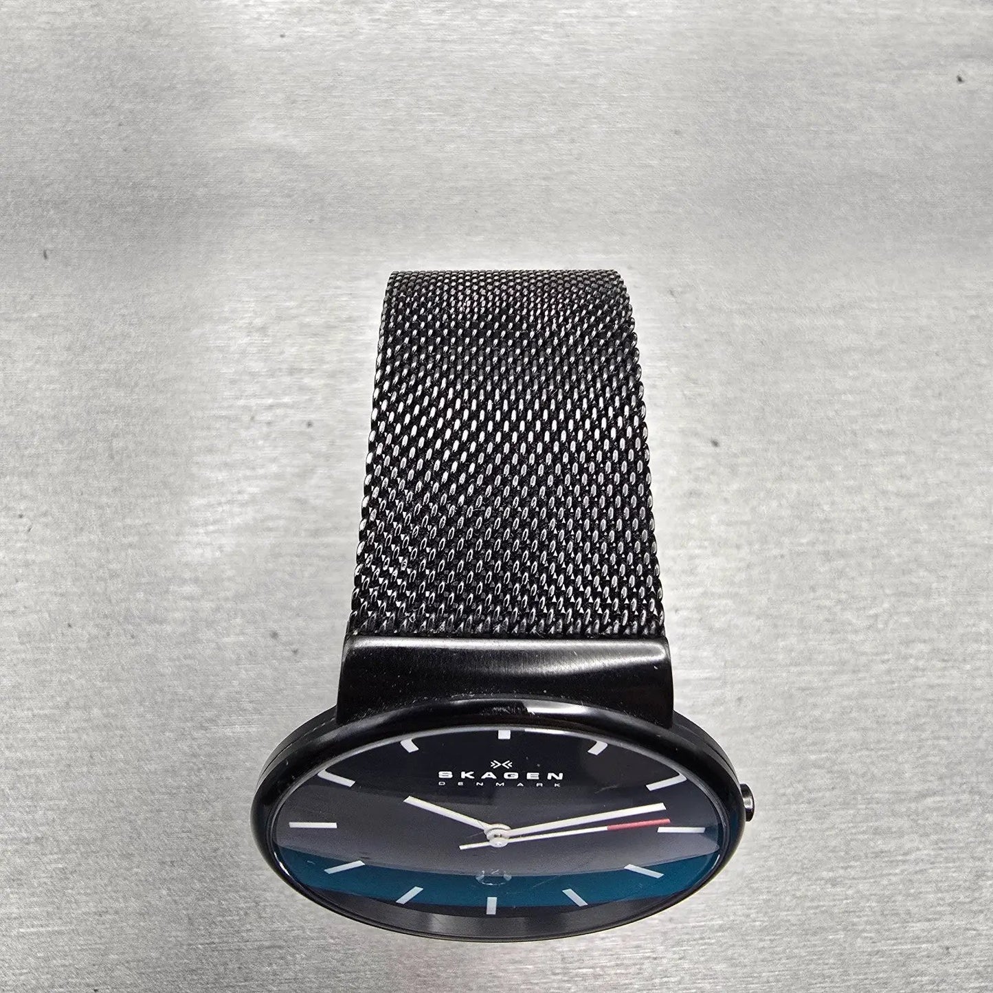 Skagen Watch Men 40mm Black Dial Black Tone Date Round SKW6053 New Battery4