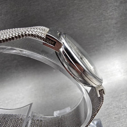 Skagen Watch Women 26mm Silver Dial Silver Tone Date Round 355SSS1 New Battery J3