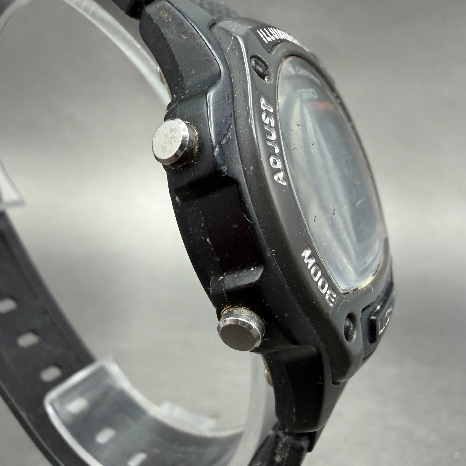 Casio Illuminator Watch Men 37mm Digital Alarm Chrono Black Round W-93H NewBat3