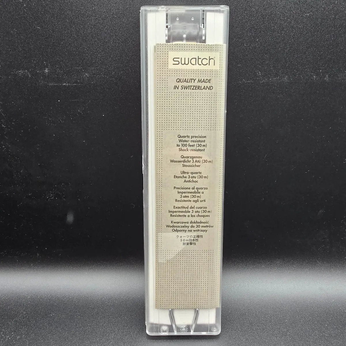 Swatch Time Tranny Watch Men 34mm David LaChapelle Round GZ163 New Battery NOS18