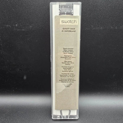 Swatch Time Tranny Watch Men 34mm David LaChapelle Round GZ163 New Battery NOS18