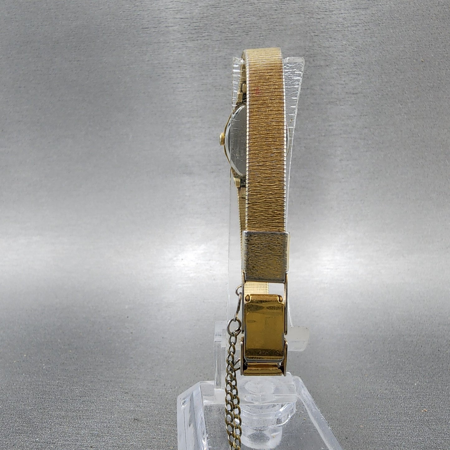 Seiko Watch Women 16mm Champagne Dial Gold Tone Octagon 2c206510 New Battery7