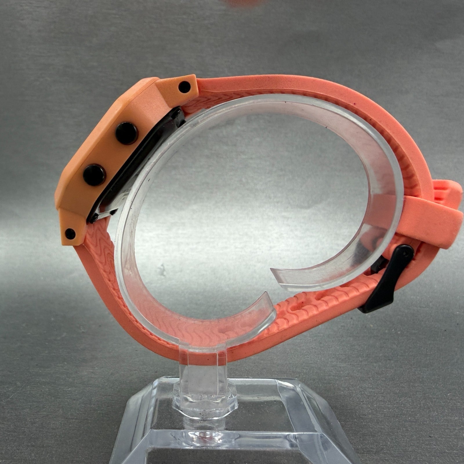 Nixon Siren Watch Women 38mm Digital Pink Tone Chrono Tide Octagon New Battery6
