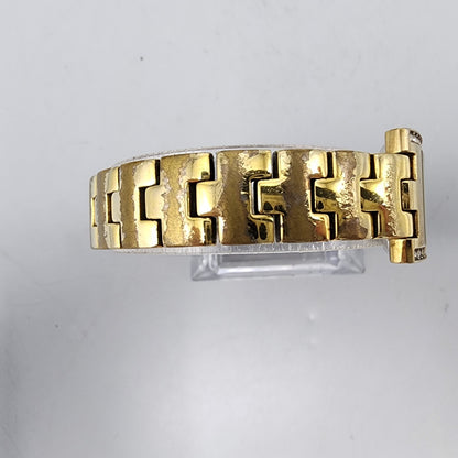 Citizen Tank Watch Women 20mm MOP Dial Gold Tone Rectangle 5930-S072051 New Batt