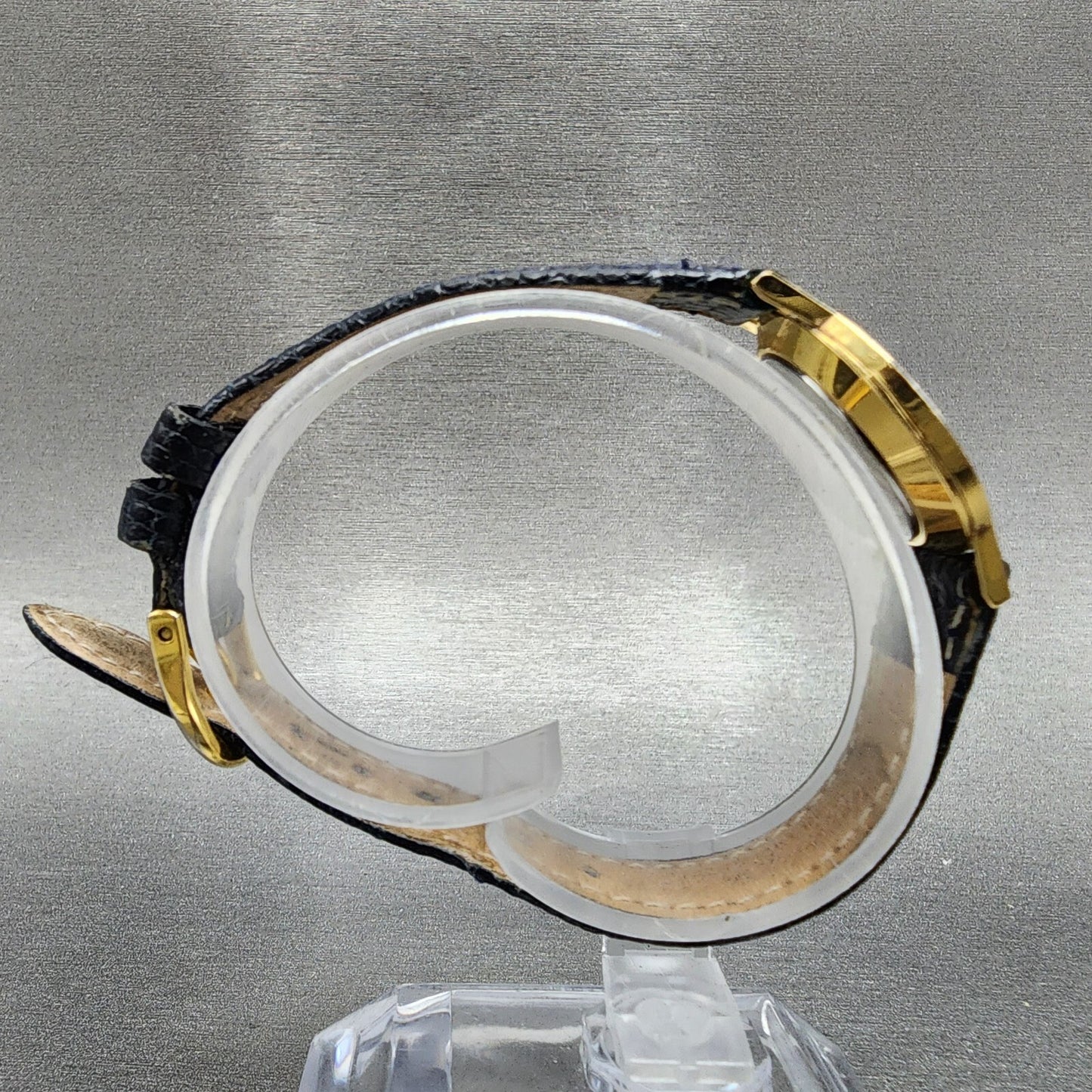 Movado Museum Watch Women 24mm Blue Dial Gold Tone Round 87A1832 PARTS9