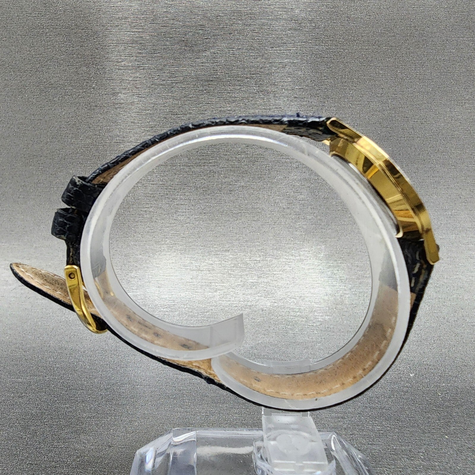 Movado Museum Watch Women 24mm Blue Dial Gold Tone Round 87A1832 PARTS9