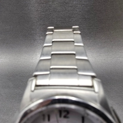 Casio Wave Ceptor Watch Men 42mm White Dial Steel Solar Analog Digital Works JP24