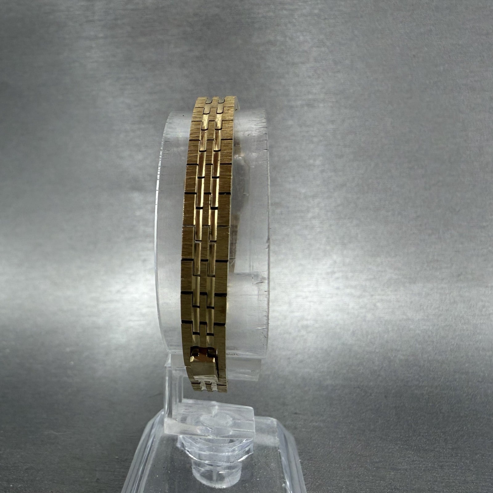 Citizen CQ Tank Watch Women 13mm Champagne Dial Gold Tone Octagon New Battery AB7