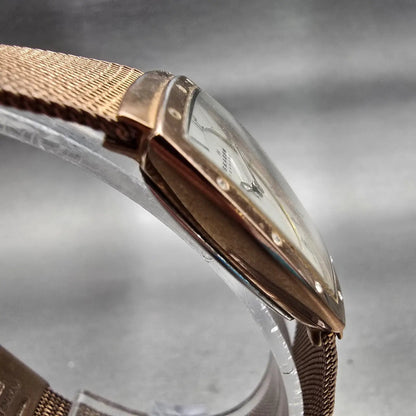 Skagen Denmark Watch Women 24mm MOP Dial Gold Tone Rectangle 396XSRR New Battery3