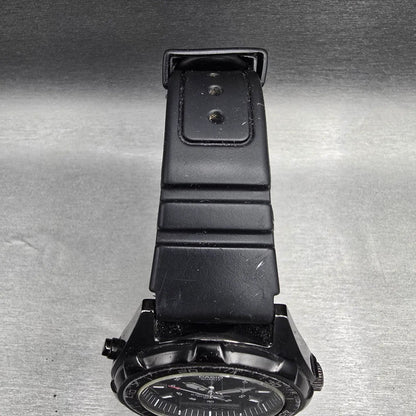 Casio AMW-320 Watch Men 44mm Black Dial Black Chronograph Alarm New Battery4