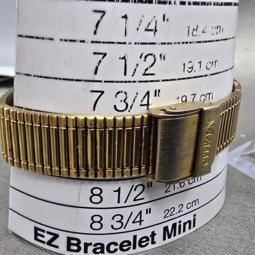 Citizen CQ Watch Men 27mm Champagne Dial Gold Tone Rectangle 6031-S23691 PARTS12