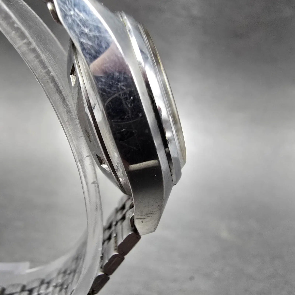 Seiko Automatic Watch Women 25mm Blue Dial Silver Date Round 4205-0170 Runs JP3