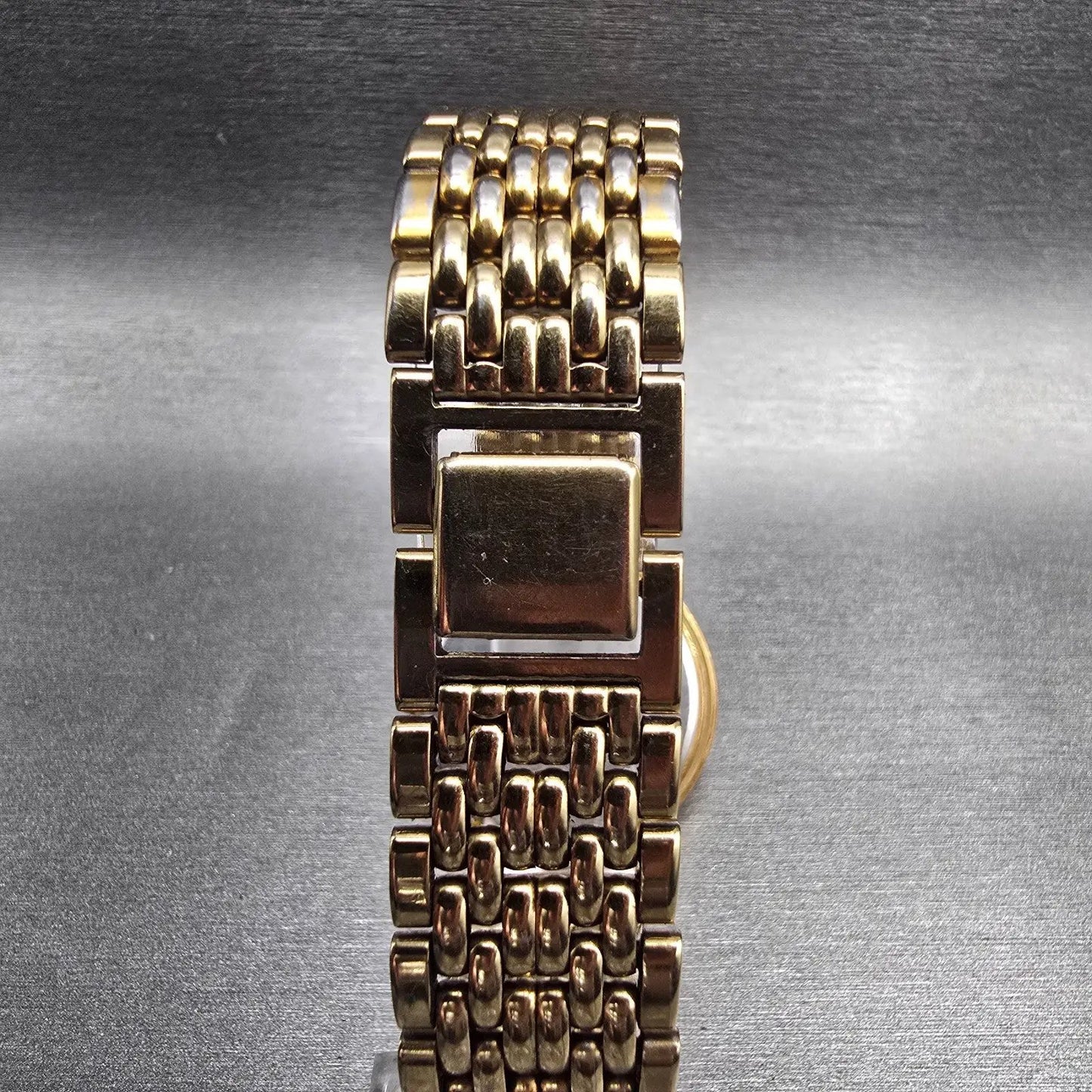 Seiko Watch Men 34mm Champagne Dial Gold Tone Round V701-6J60 New Battery VTG7