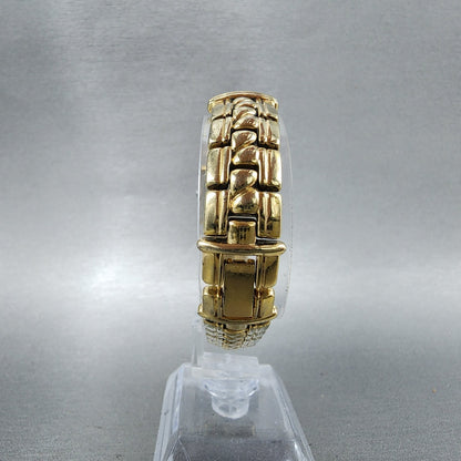 Seiko Watch Women 20mm Champagne dial Gold Tone Square V4006280 New Battery7