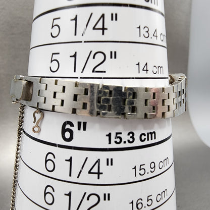 Seiko Tank Watch Women 12mm Black Dial Silver Tone Manual 15203670 PARTS11