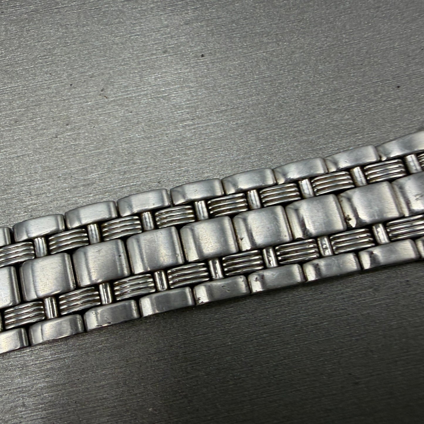 Seiko Watch Men 39mm Black Dial Silver Tone Daydate 24 Hour 5Y66-0AA0 NewBattery13