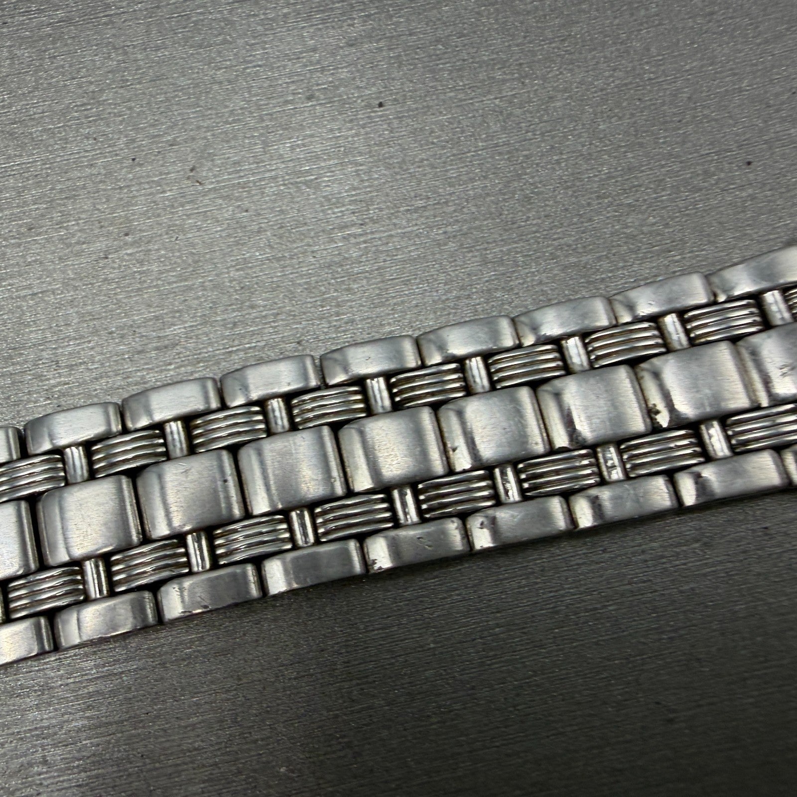 Seiko Watch Men 39mm Black Dial Silver Tone Daydate 24 Hour 5Y66-0AA0 NewBattery13