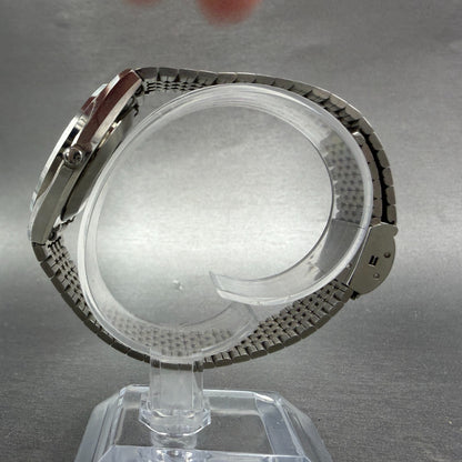 Seiko Watch Men 33mm Silver Dial Silver Tone Round 4120-8020 New Battery Vintage6