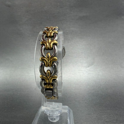 Bulova Watch Women 20mm White Dial Two Tone Round 98P15 New Battery ABC7