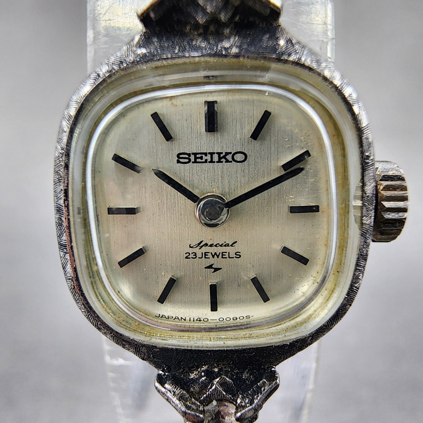 Seiko Special Watch Women 15mm Silver Dial Silver Tone Manual 11403030 Runs1