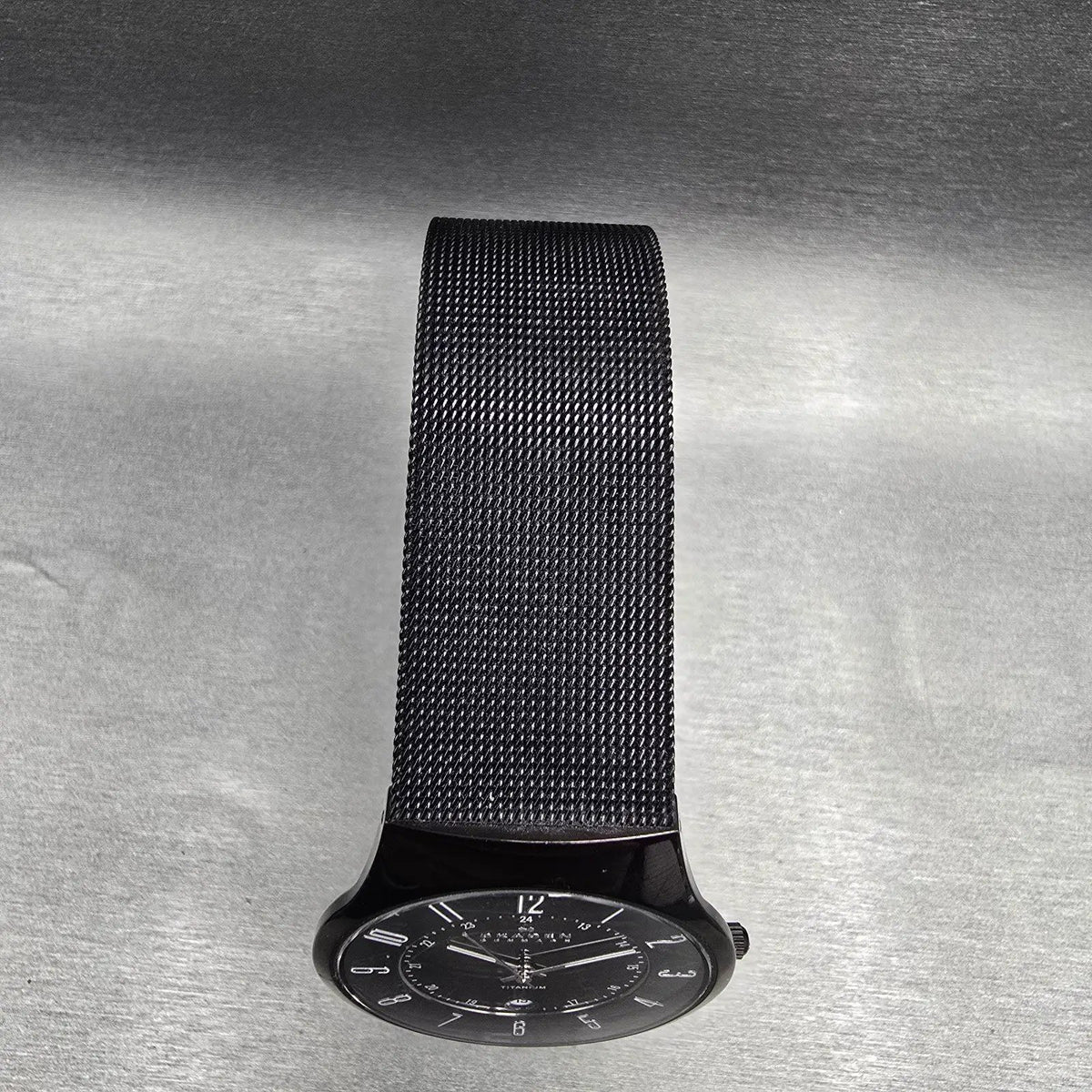 Skagen Watch Men 37mm Black Dial Black Tone Date Titanium 233XLTMB New Battery4