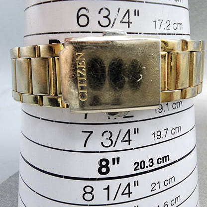Citizen Watch Women 35mm Gold Dial Gold Tone Round EL302257P New Battery10