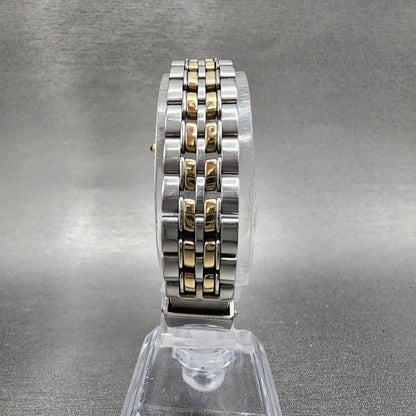 Seiko Exceline Watch Women 25mm Cream Dial Two Tone Round 4J41-0030 New Battery
