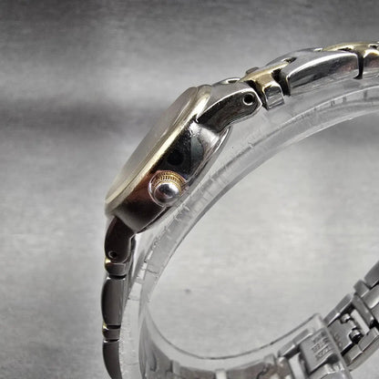 Citizen Watch Women 17mm Silver Dial Two Tone Oval 5930-S004578 New Battery VTG2