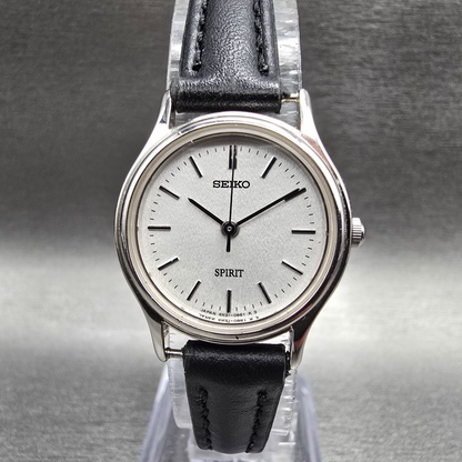 Seiko Watch Women 23mm Silver Dial Silver Tone Round 4N21-0450 New Battery0