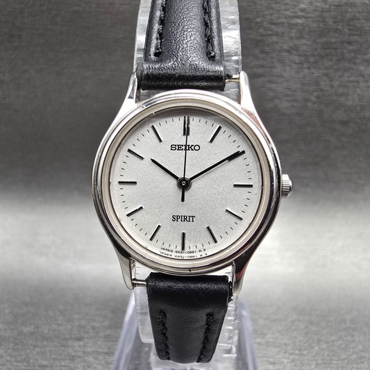 Seiko Watch Women 23mm Silver Dial Silver Tone Round 4N21-0450 New Battery0