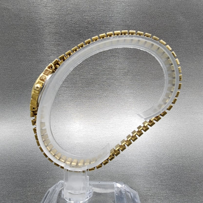 Citizen Watch Women 17mm Champagne Dial Gold Tone Oval 5920S056331 New Battery6