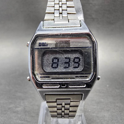 Seiko ALBA Digital Watch Women 24mm Digital Silver Timer Alarm Octagon New Batt0