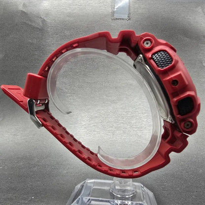 Casio G-Shock GA-100B Watch Men 51mm Red Black Alarm Chrono Analog Digital READ!8