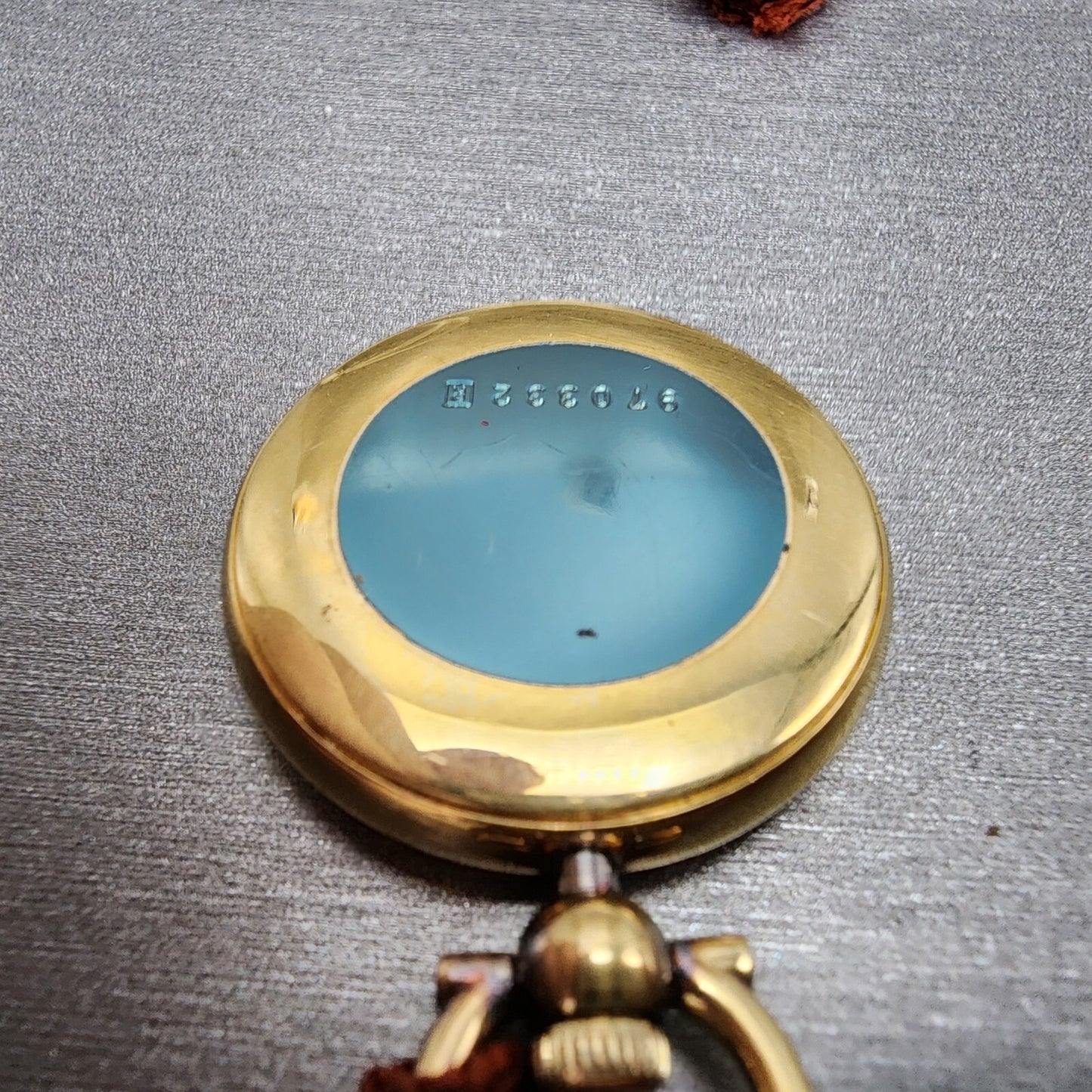 Seiko Pocket Watch 29mm White Dial Gold Tone Round 2620 New Battery10