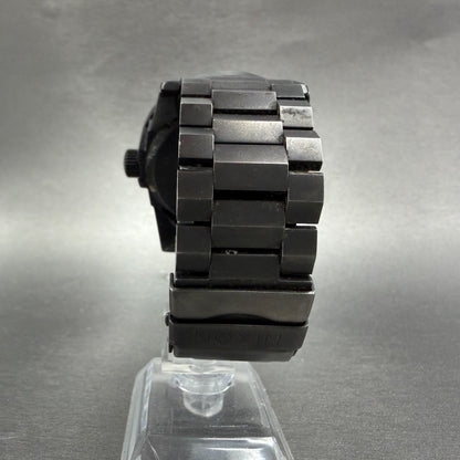 Nixon The Corporal Watch Men 48mm Black Dial Black Tone Round Bracelet new BattA7