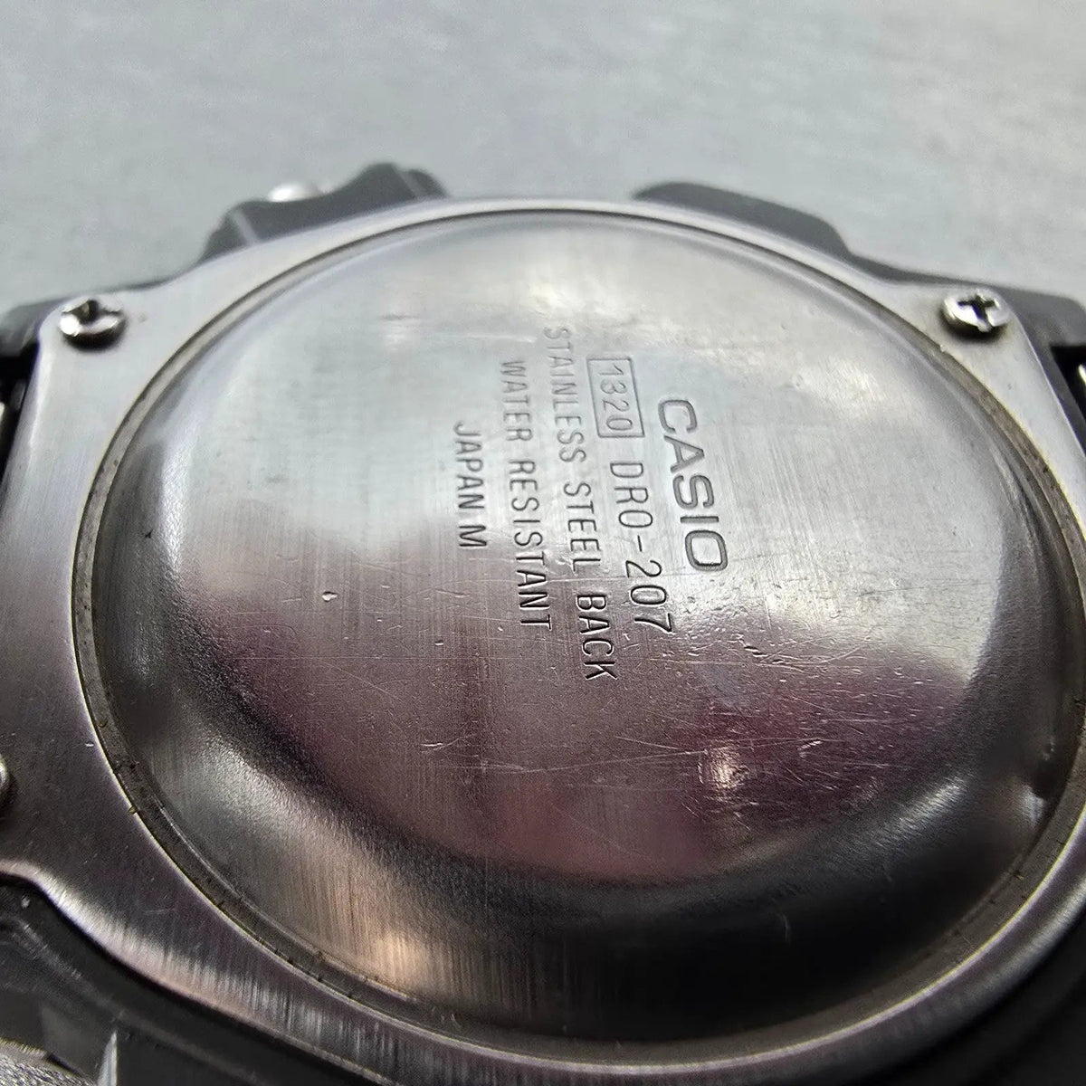 Casio Duro 200 Watch Men 43mm Gray Silver Analog Digital DRO-207 New Battery JDM9