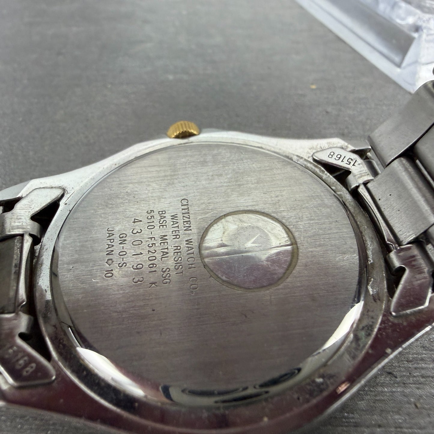 Citizen Dive Watch Men 39mm Black Dial Two Tone Date 5510-F52061 New Battery9