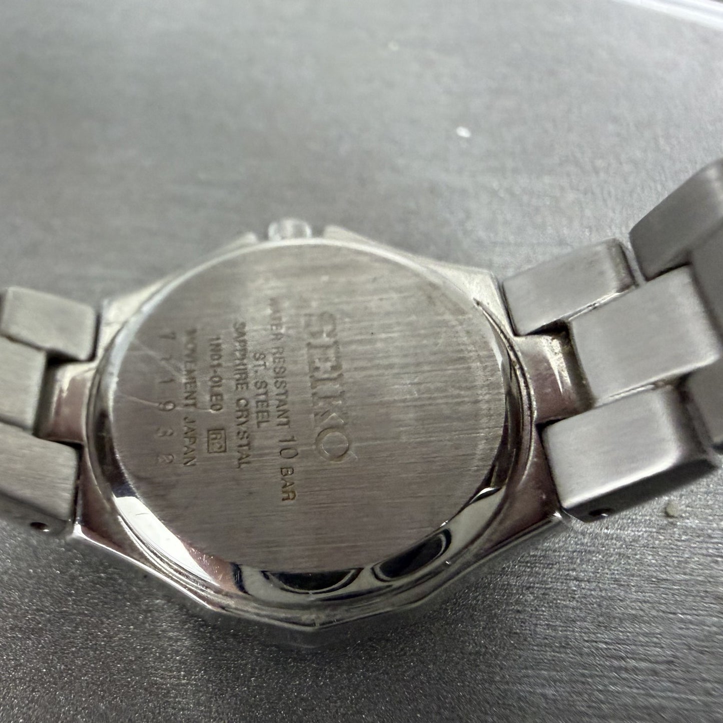 Seiko Coutura Watch Women 23mm Silver Dial Silver Tone 1n01-0le0 New Battery ABC9