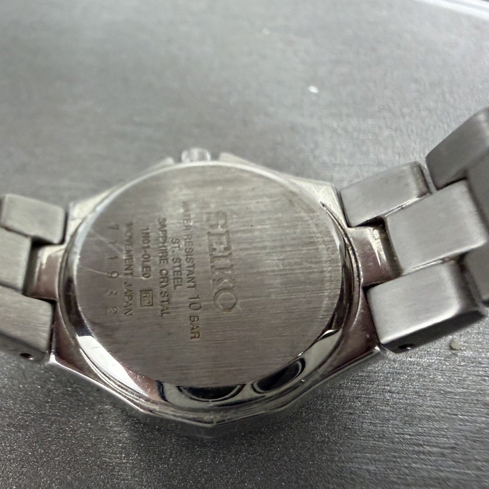 Seiko Coutura Watch Women 23mm Silver Dial Silver Tone 1n01-0le0 New Battery ABC9